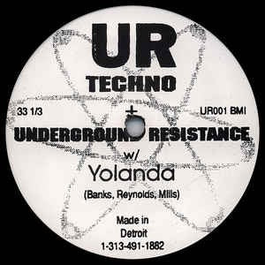 UNDERGROUND RESISTANCE W/ YOLANDA, Your Time Is up (Underground Resistance ; UR001, US 1990, Plain Red Sleeve) 12" /VG
