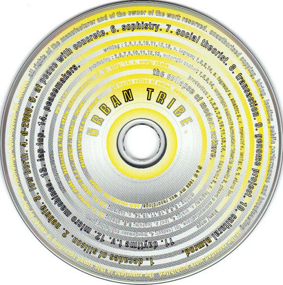 URBAN TRIBE, The Collapse Of Modern Culture (Mo Wax; MW 102 CD, UK 1998, Card Sleeve, Inner With Square Corners) CD VG+/VG - Image 3