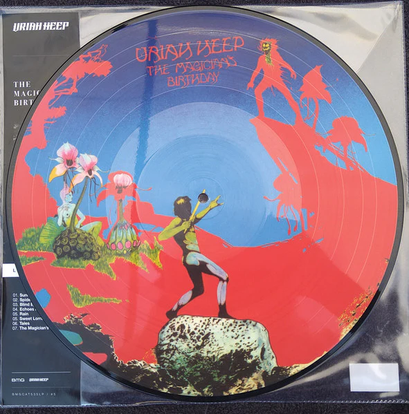 URIAH HEEP, The Magician's Birthday (Sanctuary Records; #BMGCAT535/#5, Europe 2022 Reissue, Clear Plastic Stickered Sleeve, Picture Disc), SALE - Up to 50% Off the Original Price LP EX/EX