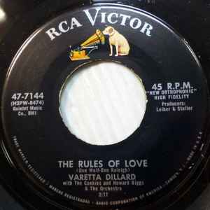 VARATTA DILLARD WITH THE COOKIES AND HOWARD BIGGS & THE ORCHESTRA, Star Of Fortune/ The Rules Of Love (RCA Victor; 47-7144, US 1958, Company Sleeve), SALE - Up to 50% Off the Original Price  7" VG+/VG - Image 2