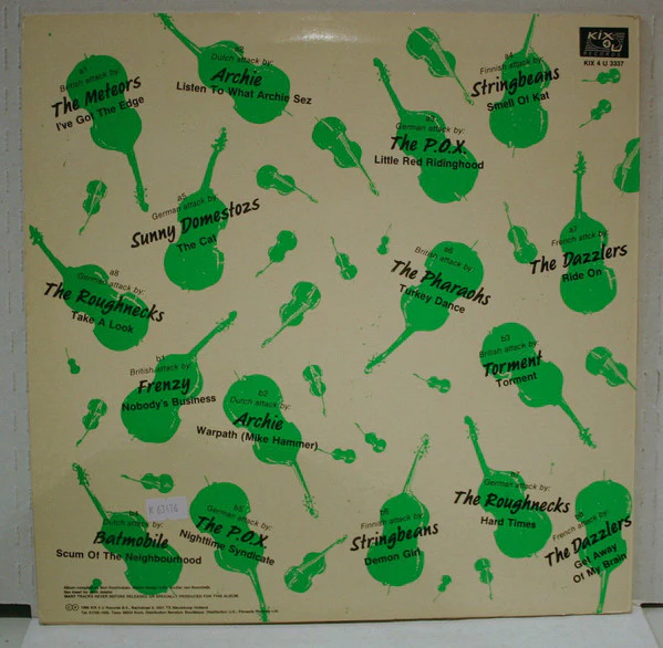 VARIOUS, 2nd Psycho Attack Over Europe ! (KIX 4 U ; KIX 4 U 3337, Netherlands 1986, Insert) LP VG+/VG+ - Image 2