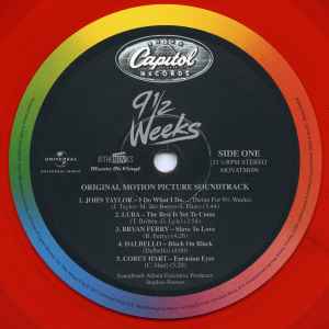 VARIOUS, 9 Weeks (Original Motion Picture Soundtrack) (Music On Vinyl; MOVATM098, Europe 2017 Reissue, Stickered Plastic Outer Sleeve, 180 Gram Red Transparent Vinyl, Ltd to 1500, Numbered) LP VG+/VG+ - Image 3