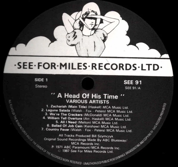 VARIOUS, A Head Of His Time (Music From The First Electric Western "Zachariah") (See For Miles Records Ltd.; SEE 91, UK 1987) LP VG/VG - Image 3