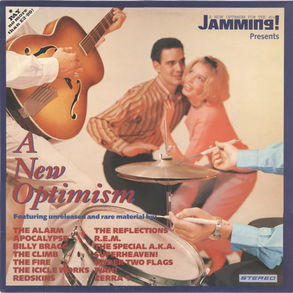 VARIOUS, A New Optimism (Situation Two; SITU 11, UK 1984, White Label Test Pressing, Billy Bragg, R.E.M., Redskins, Wah! Etc.) LP VG/VG+