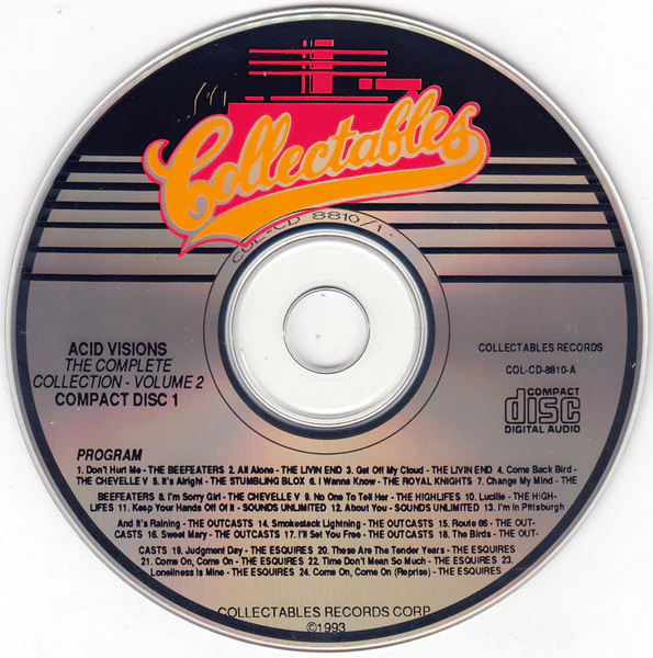VARIOUS, Acid Visions: The Complete Collection, Vol. 2 (Collectables; COL-CD-8810, US 1993, Box Set) 3xCD VG+/EX - Image 3