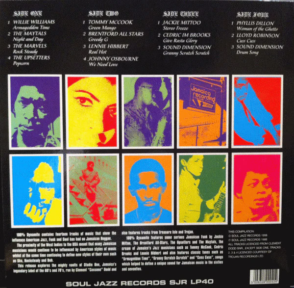 VARIOUS ARTISTS, 100% Dynamite (Soul Jazz Records; SJR LP 40, UK 1998) 2xLP F/G+ - Image 2