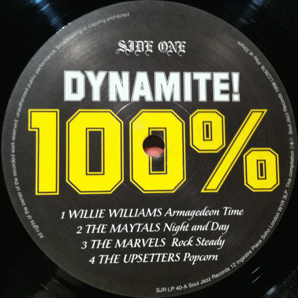 VARIOUS ARTISTS, 100% Dynamite (Soul Jazz Records; SJR LP 40, UK 1998) 2xLP F/G+ - Image 3