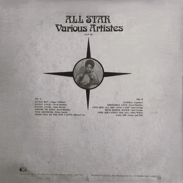 VARIOUS ARTISTS, All Star (Count Shelly; CSLP 08, UK 1974, Laminated Front Sleeve) LP VG/VG+ - Image 2