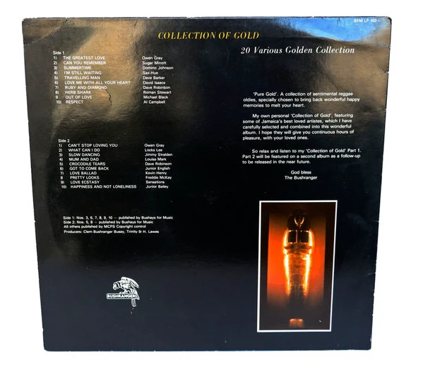 VARIOUS ARTISTS, Collection Of Gold (Bushay; BFM LP 103, UK 1980s) LP VG+/VG+ - Image 2
