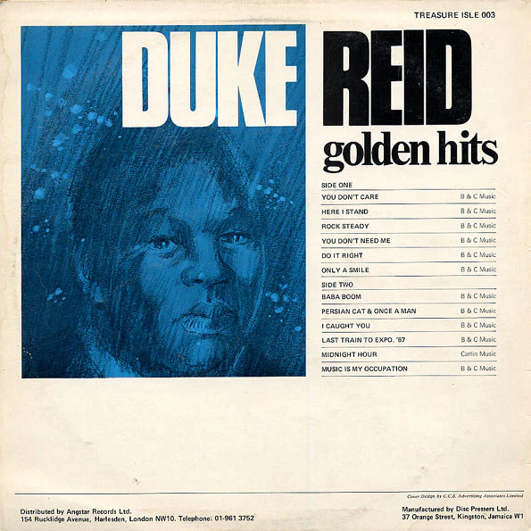 VARIOUS ARTISTS, Duke Reid Golden Hits (Treasure Isle; TILP 003, UK 1980s Reissue) LP VG/VG - Image 2