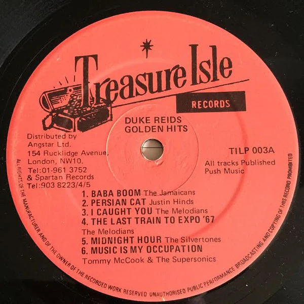 VARIOUS ARTISTS, Duke Reid Golden Hits (Treasure Isle; TILP 003, UK 1980s Reissue) LP VG/VG - Image 3