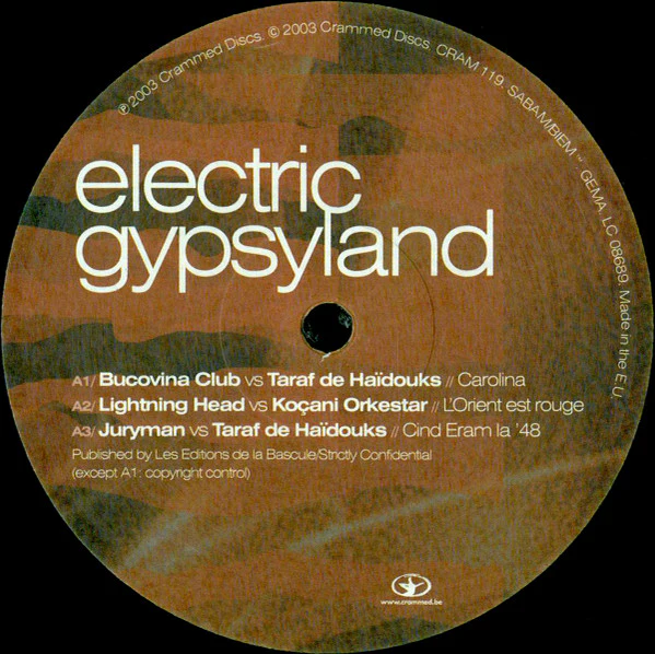 VARIOUS ARTISTS, Electric Gypsyland (Crammed Discs; CRAM 119, Belgium 2003) LP VG/VG - Image 3