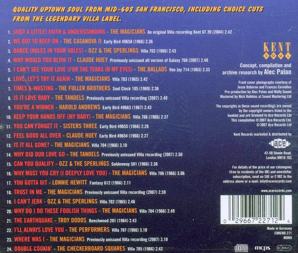 VARIOUS ARTISTS, Hitsville West: San Francisco's Uptown Soul (Kent Soul; CDKEND 271, UK 2007) CD VG+/VG+ - Image 2