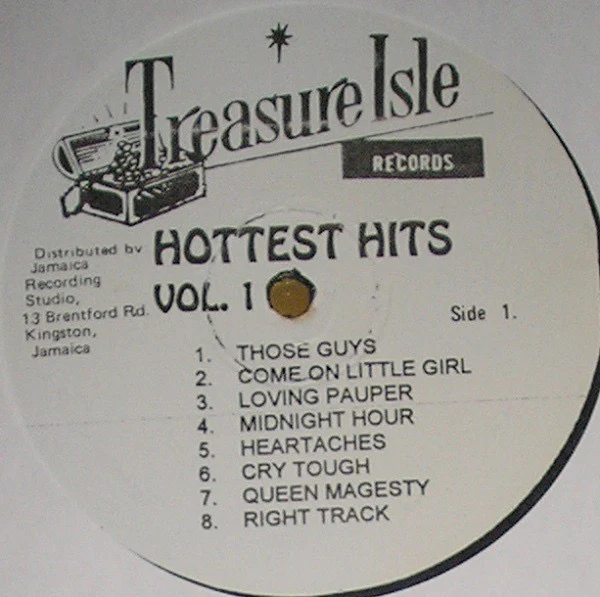 VARIOUS ARTISTS, Hottest Hits Volume 1 (Treasure Isle; , Jamaica 1980s Reissue) LP VG/VG+ - Image 3