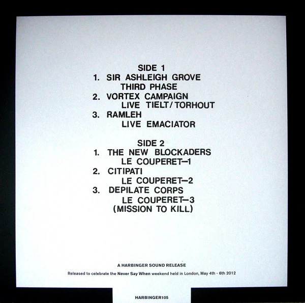 VARIOUS ARTISTS, Le Couperet: Music For The Crimes Of Dr.Petiot (Harbinger Sound ; HARBINGER105, UK 2013 Reissue, Inner, Limited Edition of 300) LP VG/VG+ - Image 2