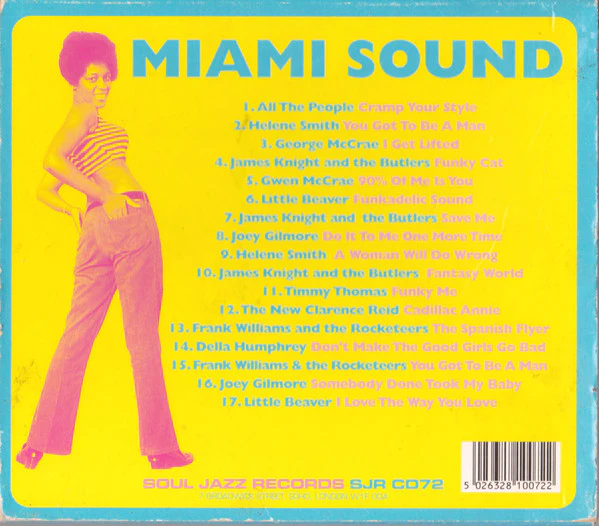 VARIOUS ARTISTS, Miami Sound (Rare Funk & Soul From Miami, Florida 1967-1974) (Soul Jazz Records; SJR CD72, UK 2003, Card Slipcase with Jewel Case inside) CD VG/VG+ - Image 2