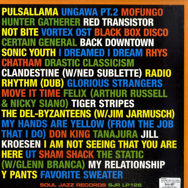 VARIOUS ARTISTS, New York Noise Vol. 2 (Music From The New York Underground 1977-1984) (Soul Jazz Records ; SJR LP126, UK 2005, No Inners) LP VG+/VG+ - Image 2