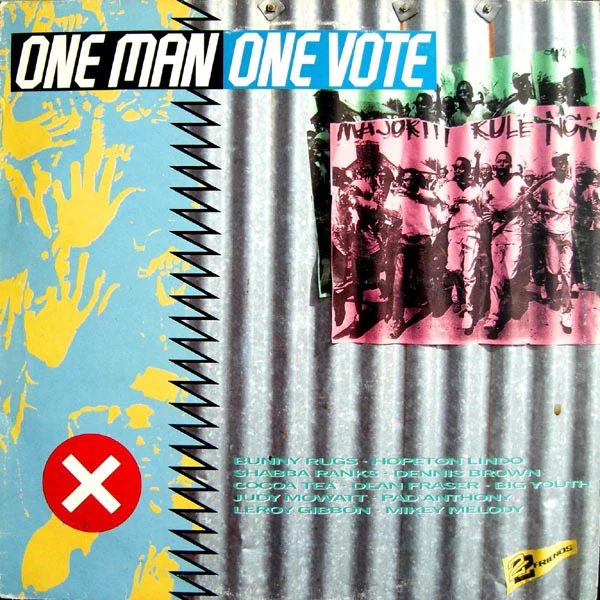VARIOUS ARTISTS, One Man One Vote (Greensleeves Records; GREL 160, UK 1991) LP VG/VG+