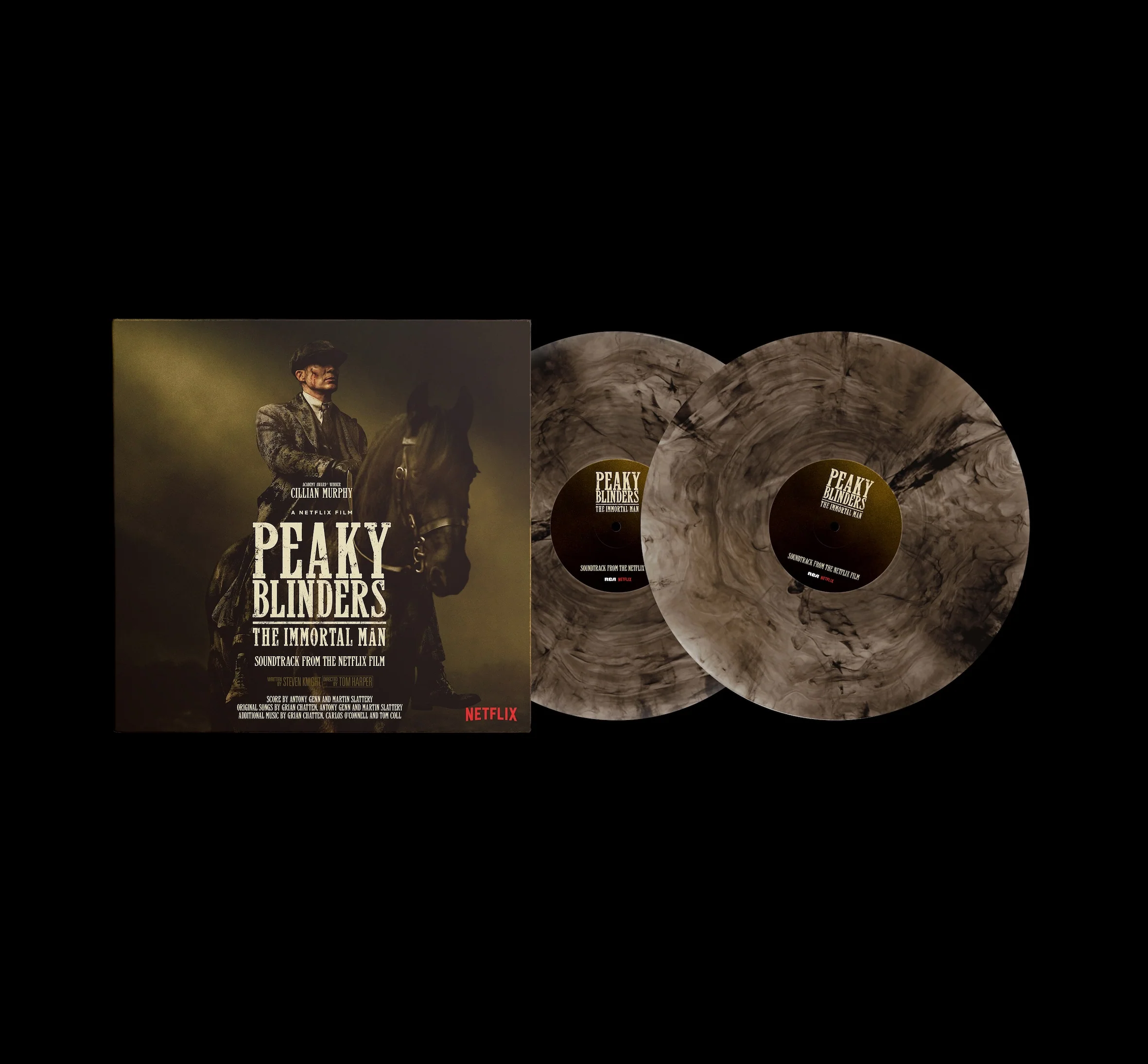 VARIOUS ARTISTS, Peaky Blinders: The Immortal Man (Soundtrack from the Netflix Film) (RCA Records UK; 19958441821, Europe 2026, Gatefold, Booklet, Poster, Indie Exclusive Smoke Marbled 2LP) 2xLP NEW/NEW - Image 2