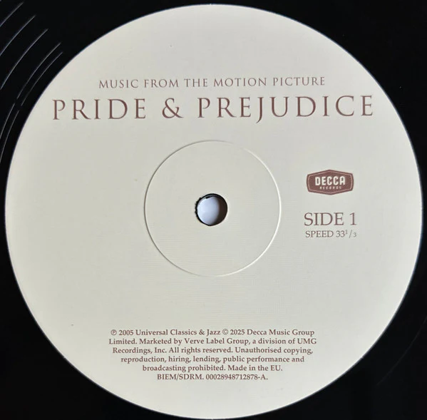 VARIOUS ARTISTS, Pride & Prejudice (Decca; 4871287, Europe 2025 Reissue, Inner, Black Vinyl), SALE - Up to 50% Off the Original Price  LP NEW/NEW - Image 3