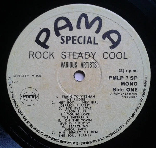 VARIOUS ARTISTS, Rock Steady Cool (Pama; PMLP 7 SP, UK 1968, Plain Sleeve), SALE - Up to 50% Off the Original Price  LP /VG