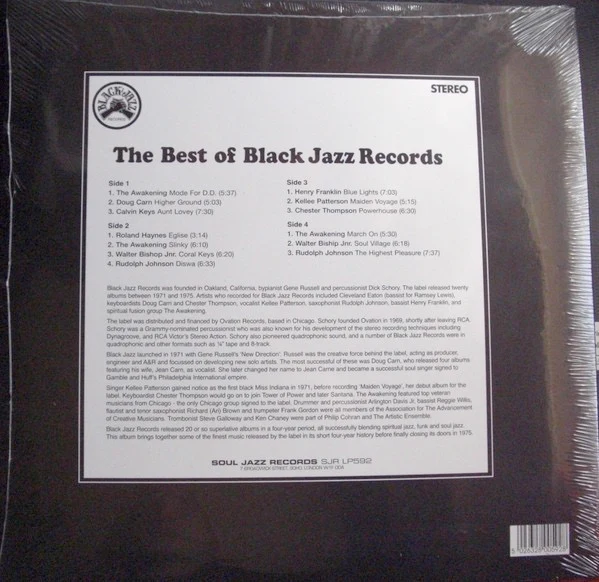 VARIOUS ARTISTS, Soul Jazz Records Presents BLACK JAZZ RECORDS - The Best Of Black Jazz Records (Soul Jazz Records; SJRLP592, Europe 2026, 2 Inners) 2xLP NEW/NEW - Image 2