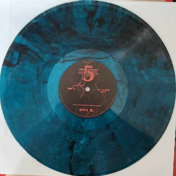 VARIOUS ARTISTS, Stranger Things: Soundtrack From The Netflix Series, Season 5 (Legacy; 19958408091, Europe 2026, Inner, Limited Indies Exclusive Sea Blue Smoke) LP NEW/NEW - Image 3