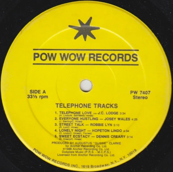 VARIOUS ARTISTS, Telephone Tracks (Pow Wow Records; PW 7407, US 1988), SALE - Up to 50% Off the Original Price  LP VG+/VG+ - Image 3