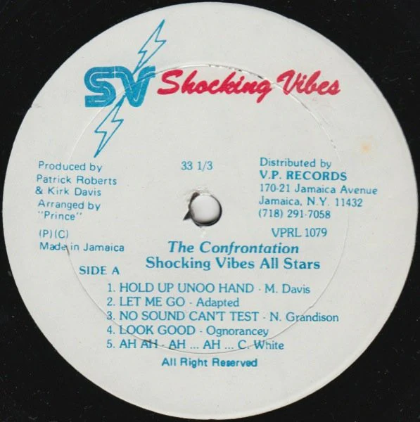 VARIOUS ARTISTS, The Confrontation Vol. 1 (Shocking Vibes; VPRL 1079, US 1989), SALE - Up to 50% Off the Original Price  LP VG+/EX - Image 3