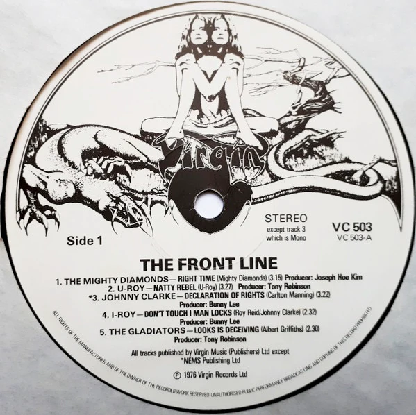 VARIOUS ARTISTS, The Front Line (Virgin; VC 503, UK 1976) LP VG/EX - Image 3
