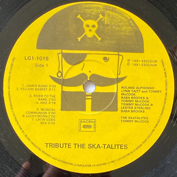 VARIOUS ARTISTS (THE SKATALITES), Tribute To The Ska-talites (Lagoon; LG1-1015, France 1991) LP VG+/VG+ - Image 3
