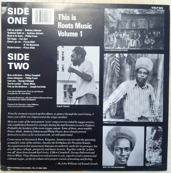 VARIOUS ARTISTS, This Is Roots Music Volume 1 (Virgo Stomach; VGLP 003, UK 1981), SALE - Up to 50% Off the Original Price LP VG/VG+ - Image 2