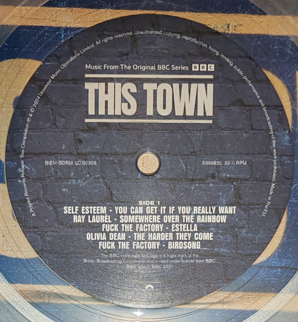 VARIOUS ARTISTS, This Town (Polydor ; 5399820, Europe 2024, Inner, Clear Vinyl) LP VG+/EX - Image 3