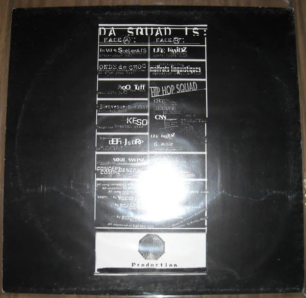 VARIOUS : BELGIUM HIP HOP SQUAD, Phat Unda Compil (Souterrain; CNN199, Belgium 1997, Picture Sleeve) LP G+/G - Image 3