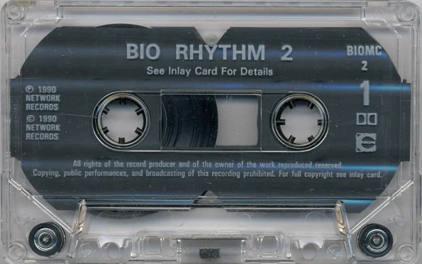 VARIOUS, Bio Rhythm 2 - "808 909 1991" (Network Records; BIO MC 2, UK 1990) Cassette VG+/VG+ - Image 3
