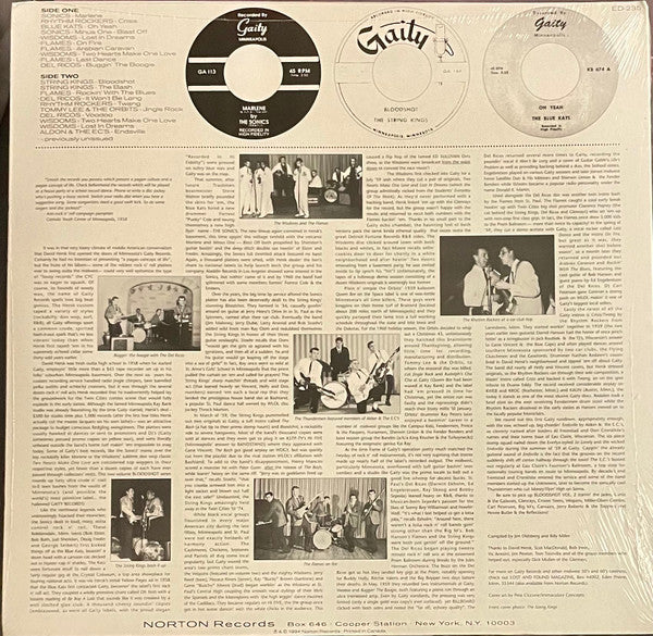 VARIOUS, Bloodshot! The Gaity Records Story Vol. 1 (Norton Records; ED-235, US 1994) LP VG+/VG+ - Image 2