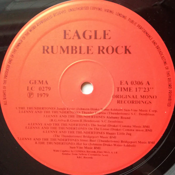 VARIOUS, Chicken Rock Vol. 3 - Fabulous Groups Rockin' Instrumentals (Eagle Records; EAGLE 306, Germany 1979) LP VG/VG+ - Image 3