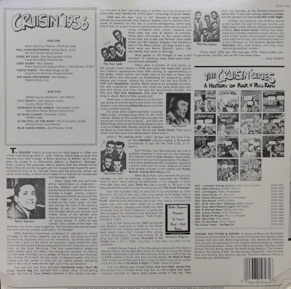 VARIOUS, Cruisin' 1956 (Increase Records Blue Labels; INCM 1956, US 1986 Reissue) LP VG/VG - Image 2