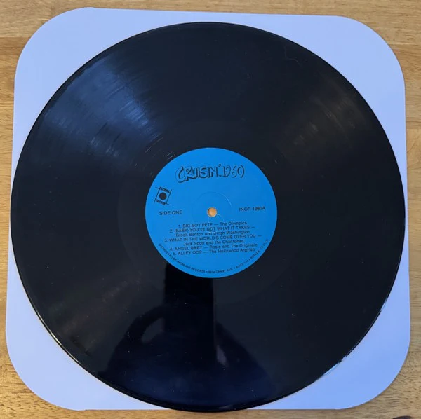 VARIOUS, Cruisin' 1960 (Increase Records Blue Labels; INCM-1960, US 1986 Reissue, No Barcode) LP VG/VG - Image 3