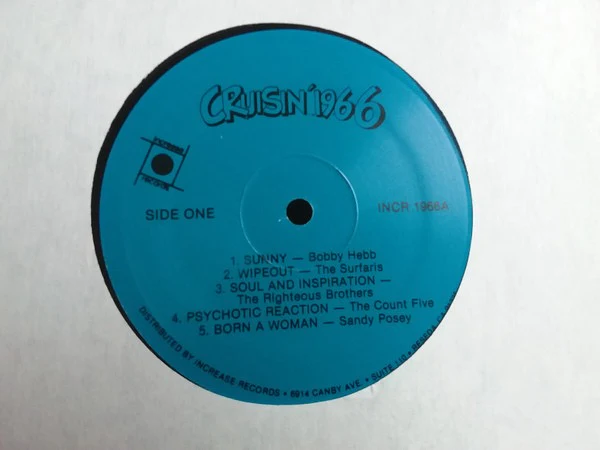 VARIOUS, Cruisin' 1966 (Increase Records Blue Labels; INCM 1966, US 1986 Reissue, Barcode) LP VG/VG - Image 2