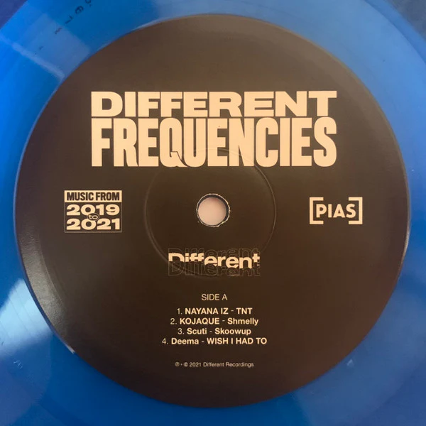 VARIOUS, Different Frequencies (Different; DIF505LP, UK 2021, Transparent Blue Vinyl), SALE - Up to 50% Off the Original Price LP NEW/NEW - Image 3