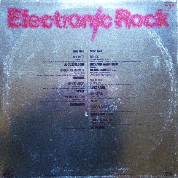 VARIOUS, Electronic Rock (Strand; 6.24719, Germany 1981, Metallic Sleeve) LP VG/VG - Image 2