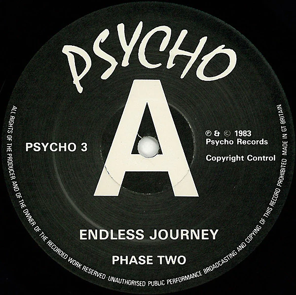 VARIOUS, Endless Journey Phase Two (Psycho Records; PSYCHO 3, UK 1983, Numbered Limited Edition of 1,000), SALE - Up to 50% Off the Original Price  LP VG/VG - Image 3