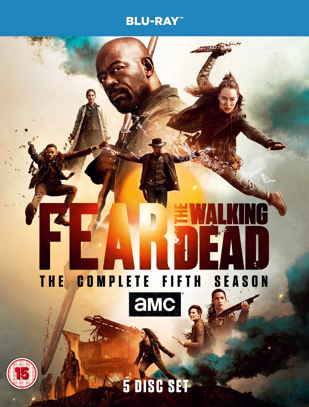 VARIOUS, Fear the Walking Dead: The Complete Fifth Season (eOne; 832 028 8, UK ) 5xBlu-Ray VG+/VG+