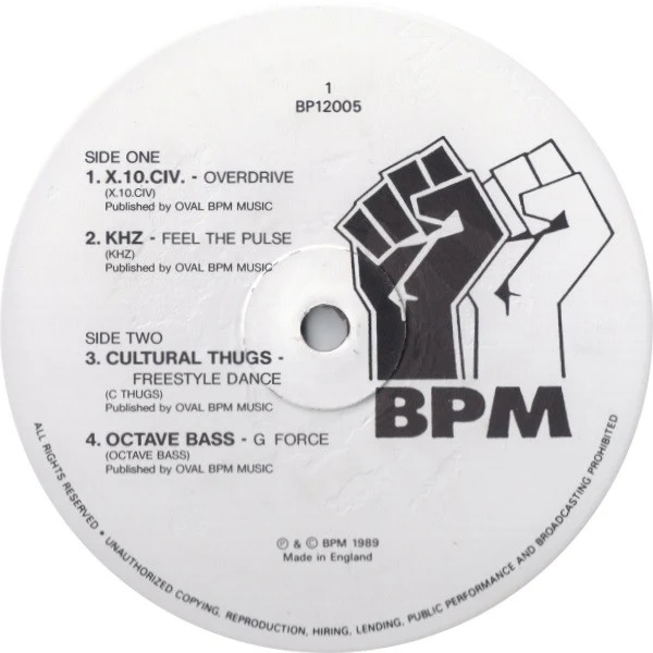VARIOUS, Freestyle (BPM; BP12005, UK 1989, Company Sleeve) 12" VG+/VG+