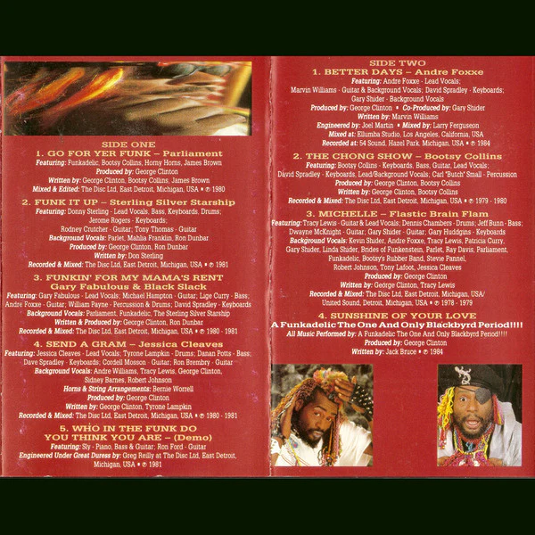 VARIOUS, George Clinton And Family Pt. 1 (Essential! Records; ESS MC 185, UK 1992) Cassette VG+/VG+ - Image 2