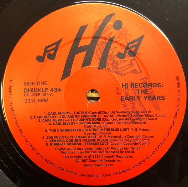 VARIOUS, Hi Records - The Early Years 1957 To 1964 (Hi Records; DHI UK LP 434, UK 1987, Gatefold), SALE - Up to 50% Off the Original Price 2xLP VG+/VG+ - Image 3