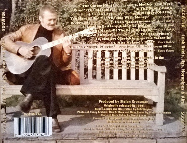 VARIOUS, Irish Reels, Jigs, Hornpipes And Airs (Stefan Grossman's Guitar Workshop; SGGW126, US 2009 Reissue, Jewel Case) CD VG+/VG+ - Image 2