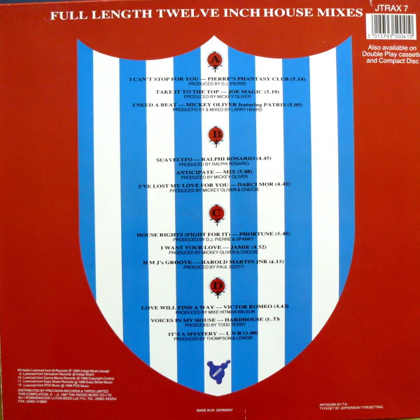 VARIOUS, Jack Trax - The Seventh Album (Jack Trax; J TRAX 7, UK 1989, Picture Sleeve) LP VG+/VG+ - Image 2