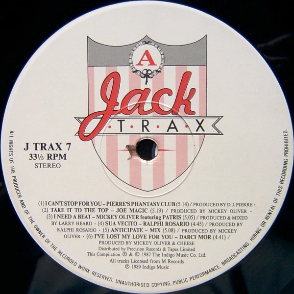 VARIOUS, Jack Trax - The Seventh Album (Jack Trax; J TRAX 7, UK 1989, Picture Sleeve) LP VG+/VG+ - Image 3